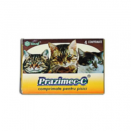 Pisici - Set Comprimate Antiparazitare pentru pisici Prazimec - C 4 cp