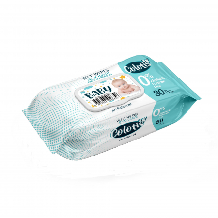 Articole pentru copii - Set Servetele Umede Colotis Baby 80 bucati