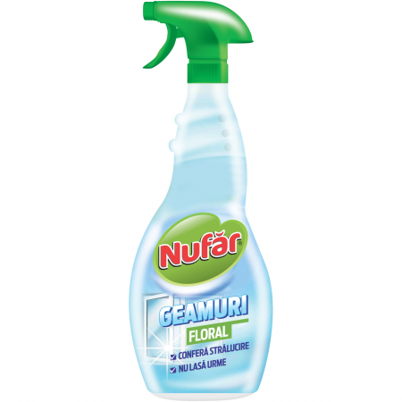 House Cleaning - Solutie curatare geamuri Nufar Floral, 500 ml