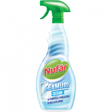 House Cleaning - Solutie curatare geamuri Nufar Ocean, 500 ml