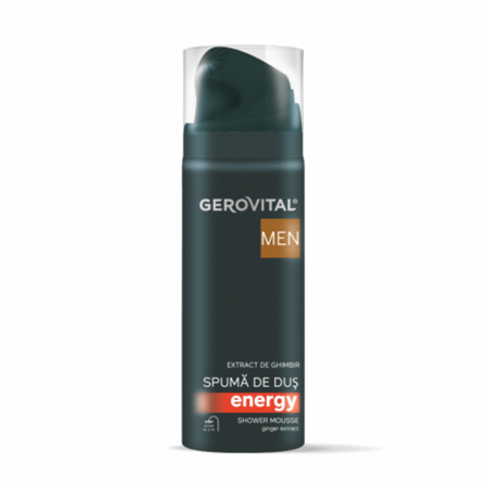 Ingrijire ten - Spuma de Dus Gerovital Men Energy, 200 ml