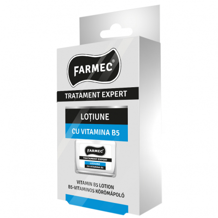 Accesorii manichiura-pedichiura - Tratament pentru intarirea unghiilor Farmec Expert, lotiune cu vitamina B5, 11 ml
