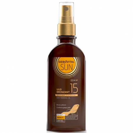 Hygiene - Ulei bronzant Gerovital Sun, SPF 15, 150 ml