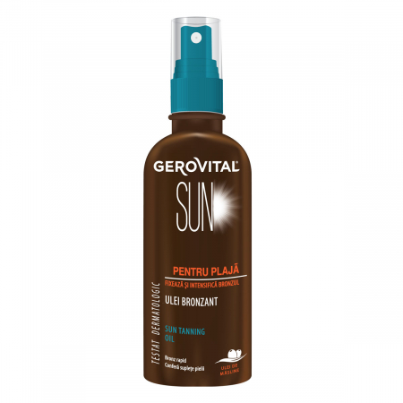 Hygiene - Ulei bronzant pentru plaja Gerovital Sun, 150 ml