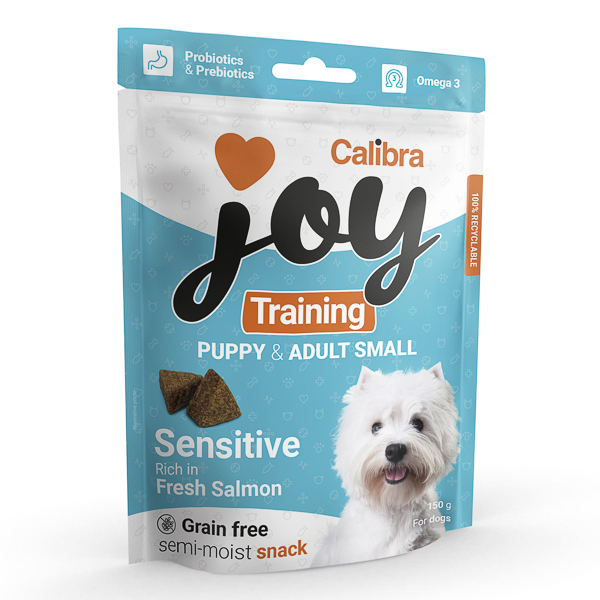 Calibra Joy Dog Training Puppy & Adult Small Salmon -150 g [1]