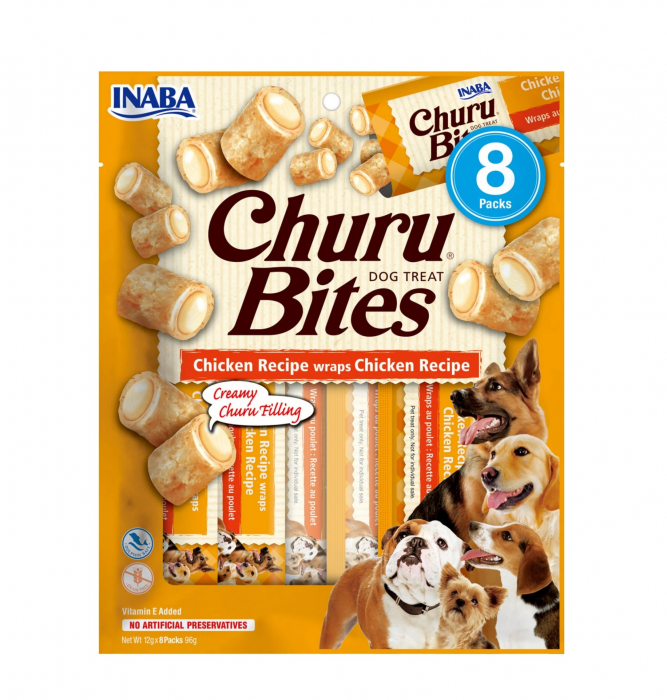 Churu Bites Recompense pentru Câini cu Pui fără cereale - 8 x 12 g [1]