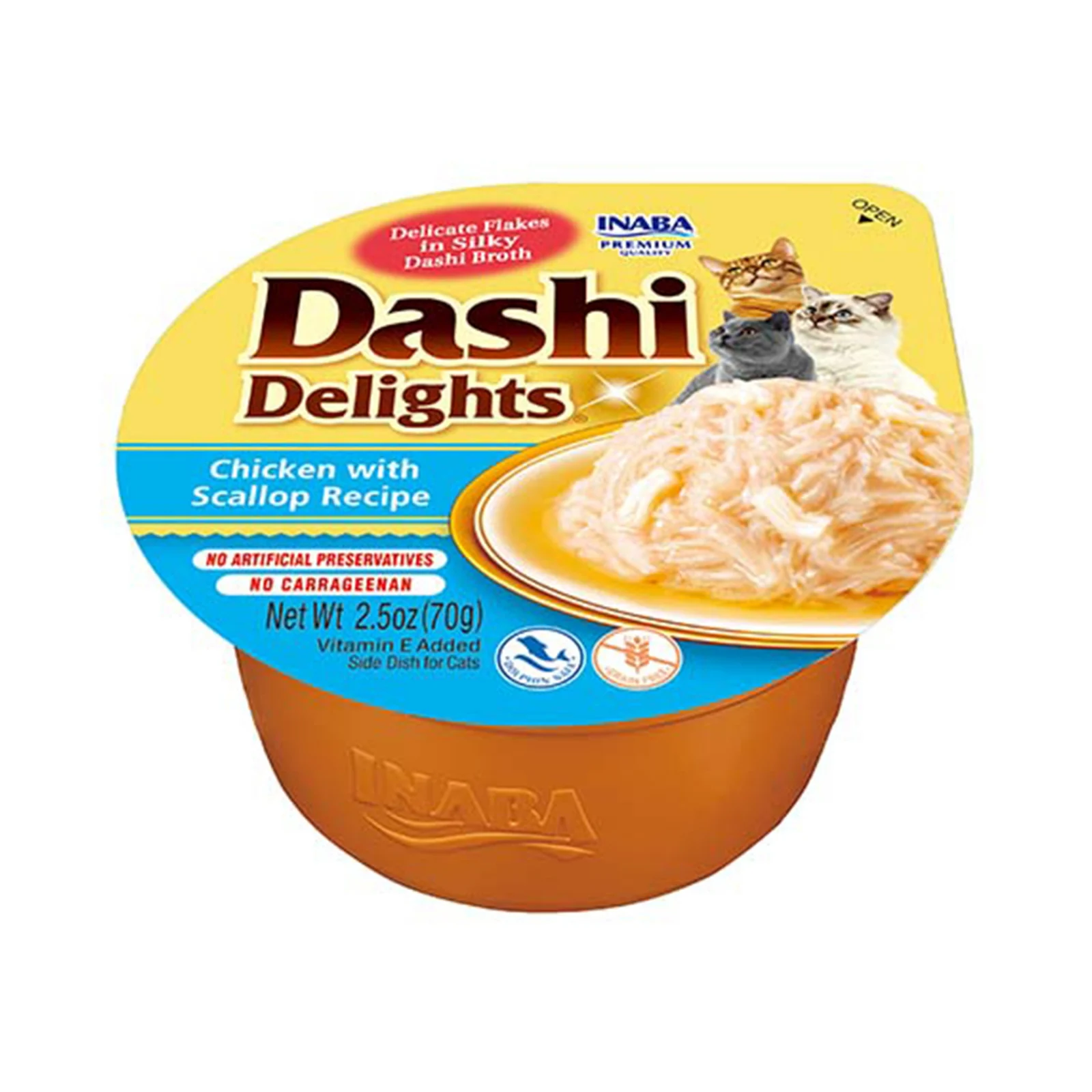 Churu Dashi Delights Hrană Umedă pentru Pisici cu Pui și Scoici – Conservă 70 g [1]