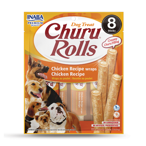 Churu Rolls Recompense pentru Câini cu Pui, fără cereale - 8 x 12 g [1]