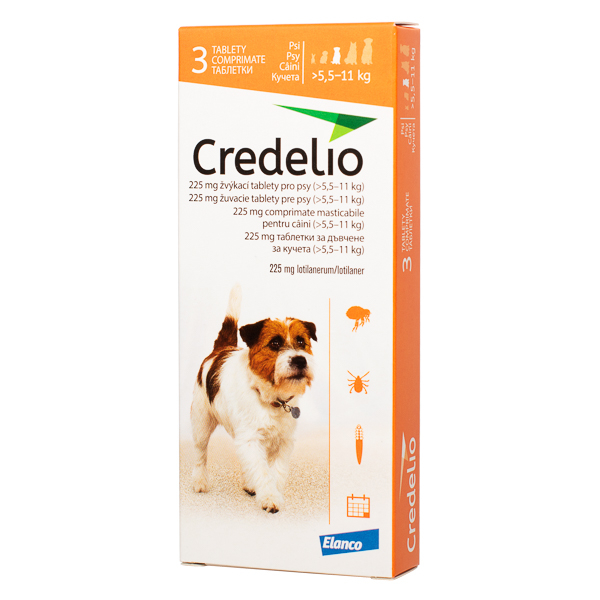 Credelio Dog 225 mg (5.5-11 kg) - 3 tablete [1]