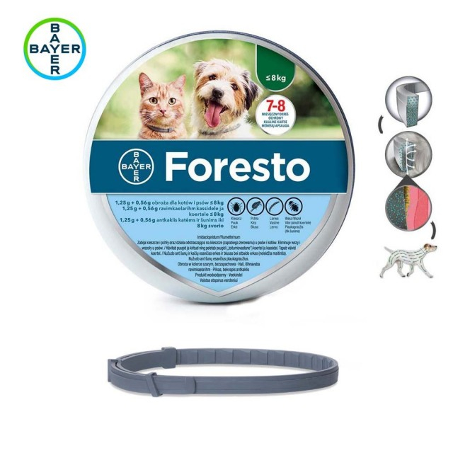 Foresto Zgardă pentru câini și pisici sub 8 kg – 38 cm [2]