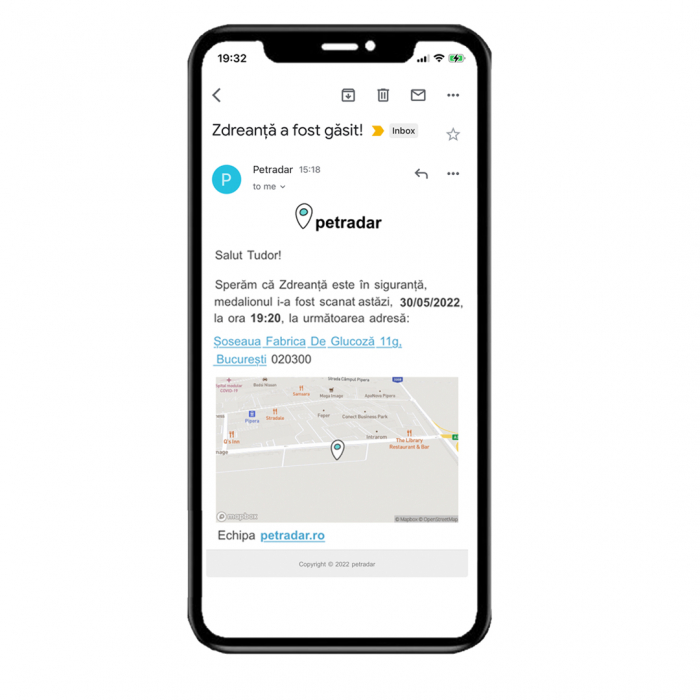 Medalion petradar cu cod QR, profil online și alerte GPS [4]