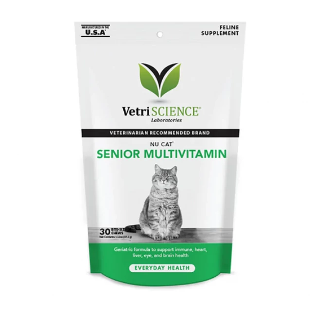 Nu-Cat Senior Multivitamin - 30 comprimate masticabile [1]