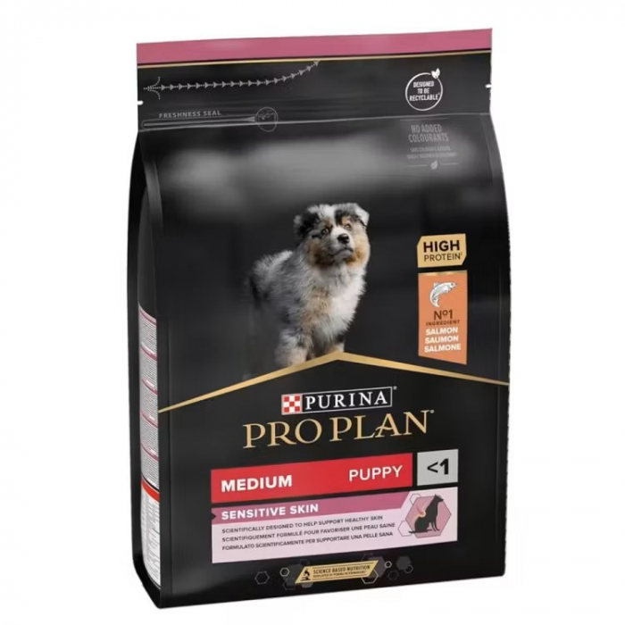 Purina Pro Plan Dog - Medium Puppy Sensitive Skin - Somon – 3 kg [1]