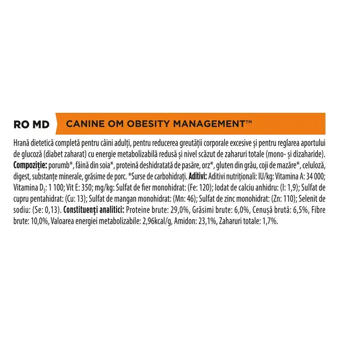 Purina Pro Plan Vet Diets Dog OM Obesity Management – 12 kg [2]