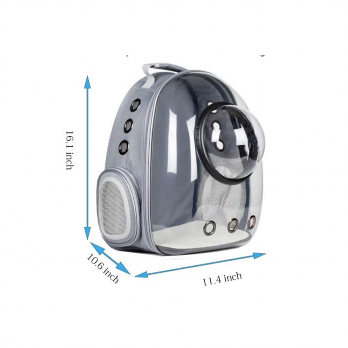 Rucsac transport animale de companie cu hublou - gri [3]