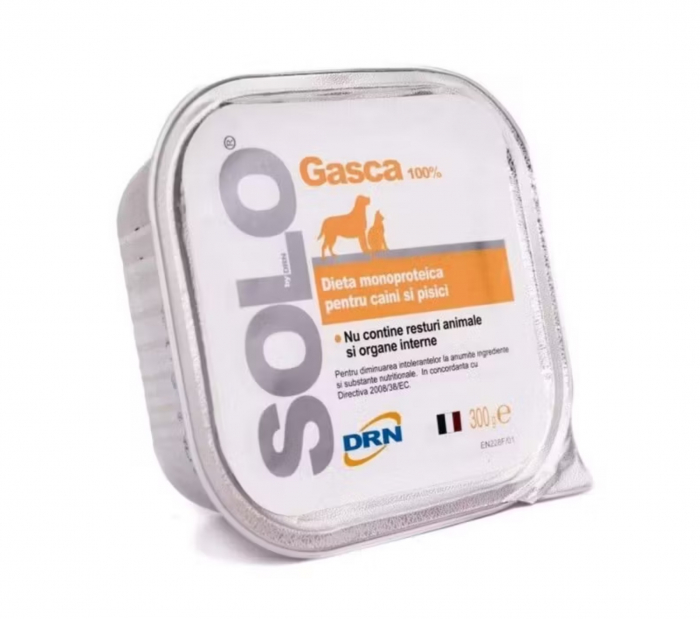 SOLO GÂSCĂ hrană umedă monoproteică - 300 g [1]