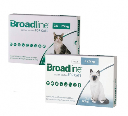 Broadline Cat Spot-On (2.5-7.5 kg) - cutie cu 3 pipete [1]