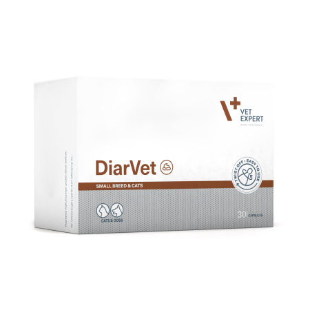 Afecțiuni Digestive - DiarVet Small Breed & Cat - 30 capsule twist off