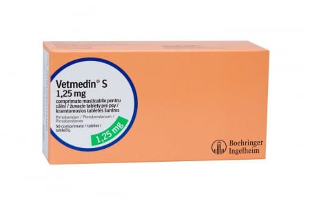 Vetmedin 1,25 mg - Blister 10 tablete