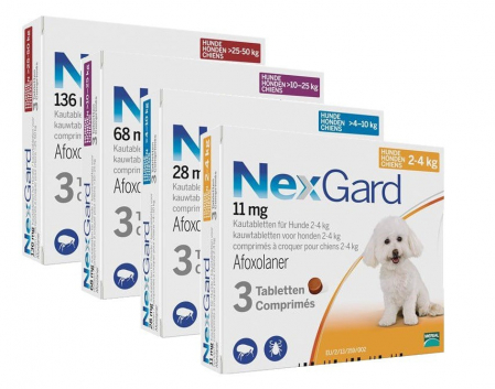 Nexgard Dog S (2-4 kg) 11 mg - 3 comprimate [1]