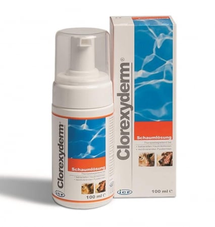 Câini - Clorexyderm 4% spumă antiseptică - 100 ml