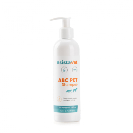 Afecțiuni Dermatologice - ABC Pet shampoo - 250 ml - Șampon hidratant și hipoalergenic