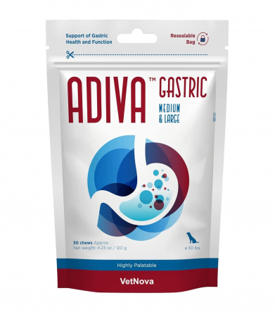 Afecțiuni Digestive - Adiva Gastric Chew Medium and Large Breed - 30 comprimate