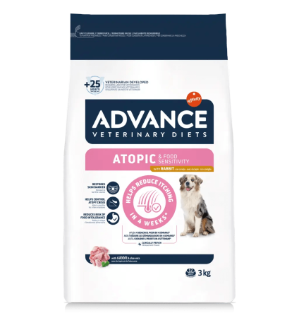Hrană / Diete Câini - Advance Veterinary Diets Dog Atopic no grain - Iepure - 3 kg