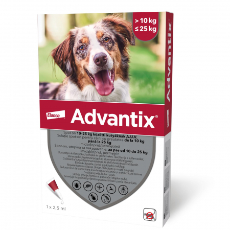 Antiparazitare Externe - Advantix 250 (10-25kg) - o pipetă