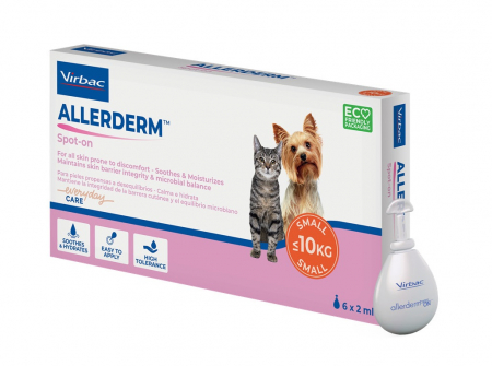 Afecțiuni Dermatologice - Allerderm Spot On 2 ml (sub 10 kg) - 6 pipete