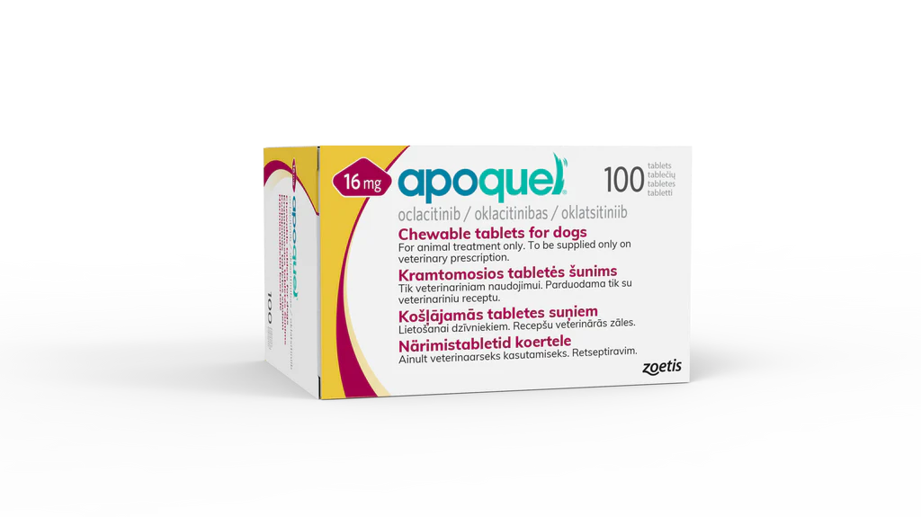 Afecțiuni Dermatologice - Apoquel Chew 16 mg – 20 comprimate