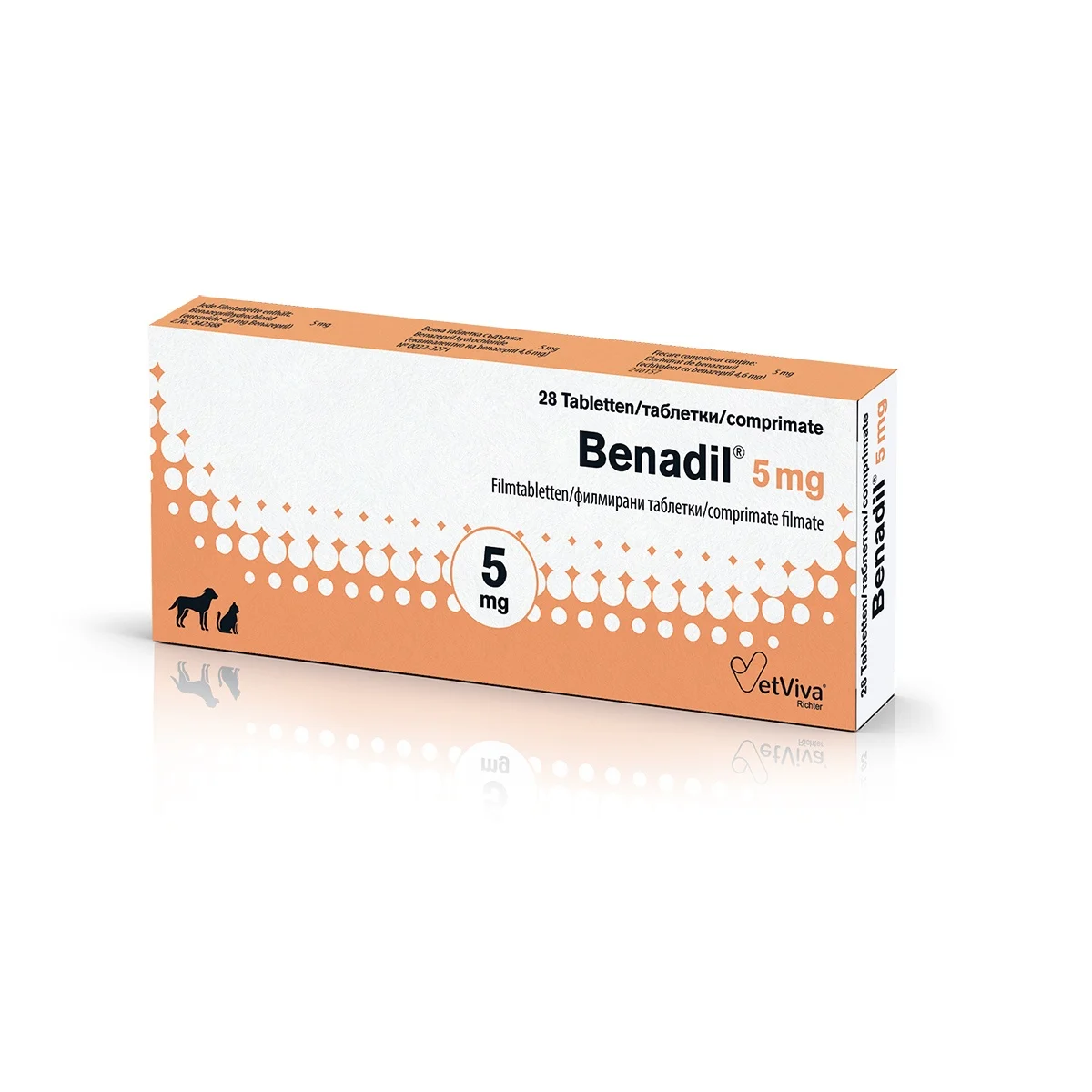Pisici - Benadil 5 mg - 28 comprimate