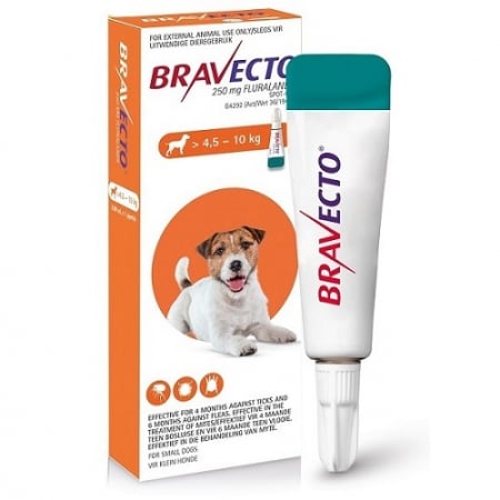 Antiparazitare Externe - Bravecto 250 mg (4,5-10 kg) - o pipetă