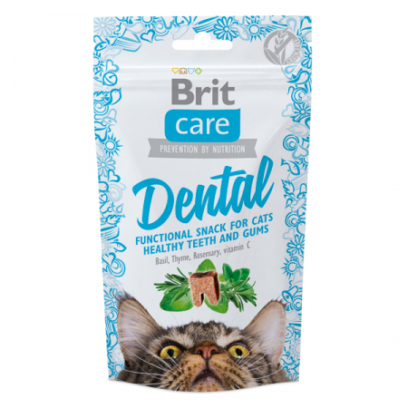 Igienă Dentară - Brit Care Cat Snack Dental - 50 g