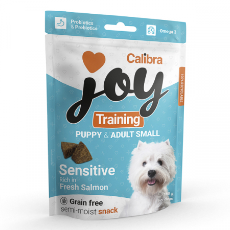 Câini - Calibra Joy Dog Training Puppy & Adult Small Salmon -150 g