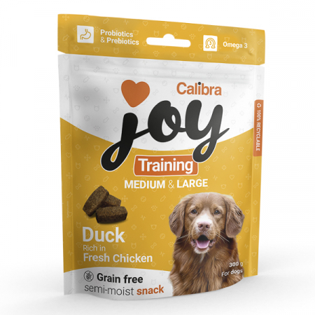 Hrană / Diete Câini - Calibra Joy Dog Training Snacks Medium & Large Duck & Chicken - 300 g