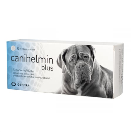 Antiparazitare Interne - Canihelmin Plus - 10 comprimate