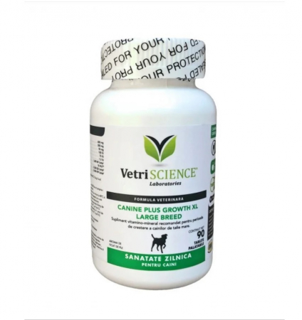 Suplimente și Vitamine - Canine Plus Growth XL Large Breed Ca/P 2 - 90 tablete
