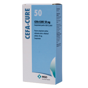 Antibiotice și Antiinflamatoare - Cefa-Cure 50 mg - 20 tablete