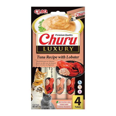 Hrană / Diete Pisici - Churu Cat Luxury Tuna & Lobster - 4 x 14 g