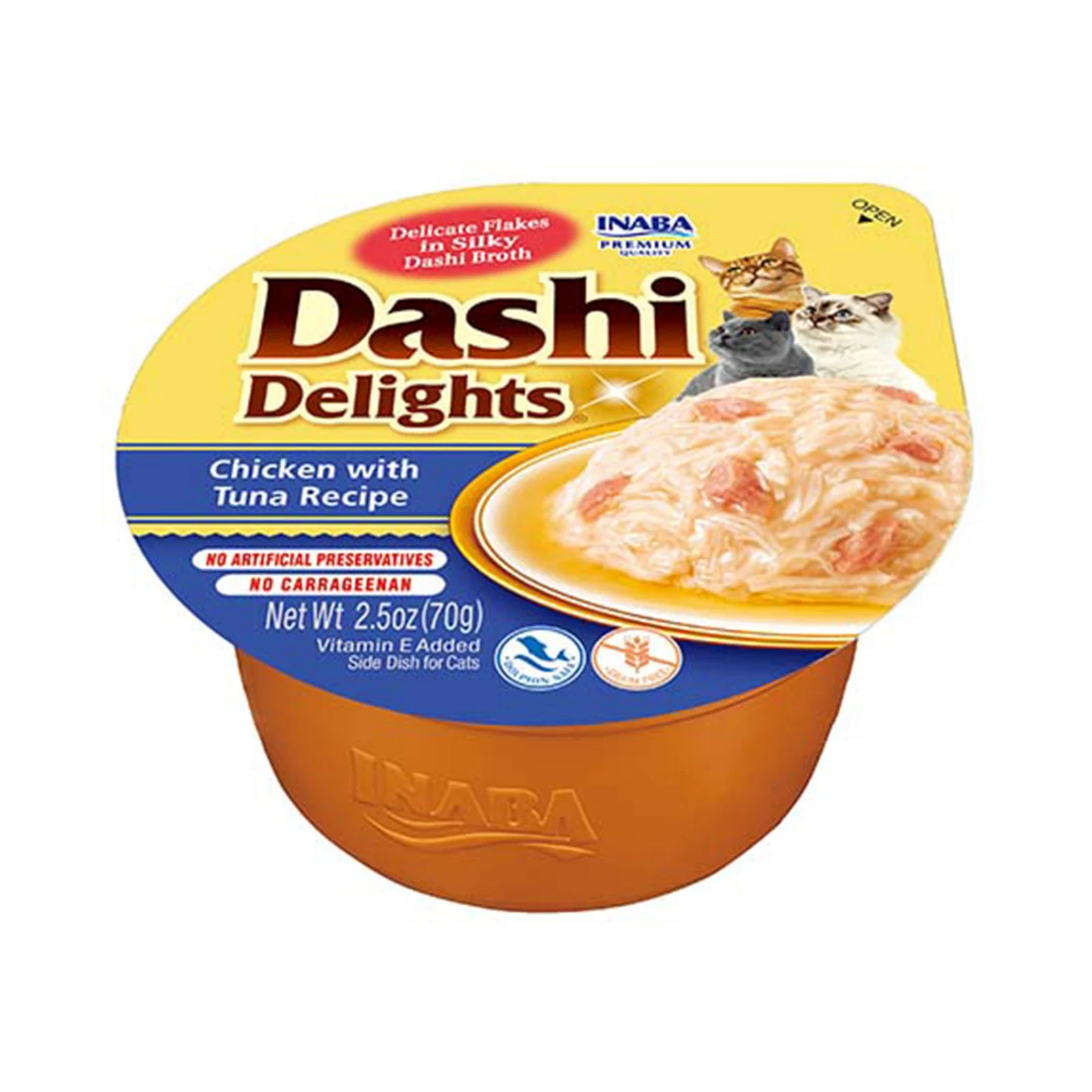 Hrană Umedă Pisici - Churu Dashi Delights Hrană Umedă pentru Pisici cu Pui și Ton – Conservă 70 g