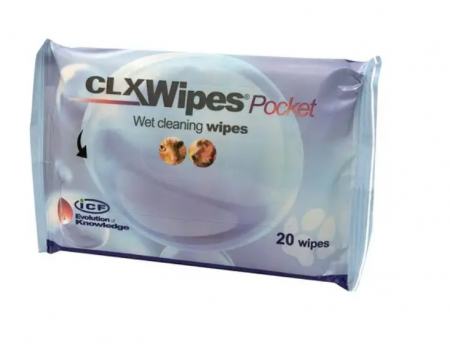 Câini - CLX Wipes – 20 șervețele umede antibacteriene