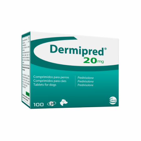 Antibiotice și Antiinflamatoare - Dermipred 20 mg – Folie de 10 comprimate masticabile
