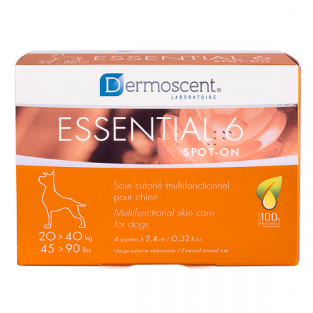 Afecțiuni Dermatologice - Dermoscent Essential 6 Spot-On Câine 20-40 kg  - 4 pipete