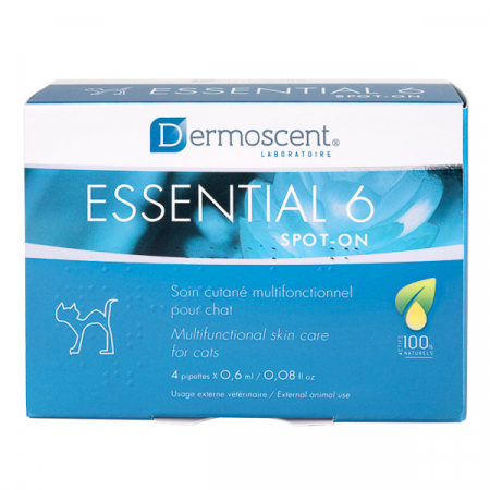Afectiuni Dermatologice - Dermoscent Essential 6 Spot-On Pisică - 4 pipete