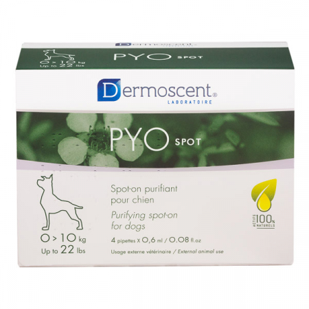 Afecțiuni Dermatologice - Dermoscent PYO Spot Câine 0-10 kg  - 4 pipete