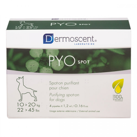Afecțiuni Dermatologice - Dermoscent PYO Spot Câine 10-20 kg  - 4 pipete