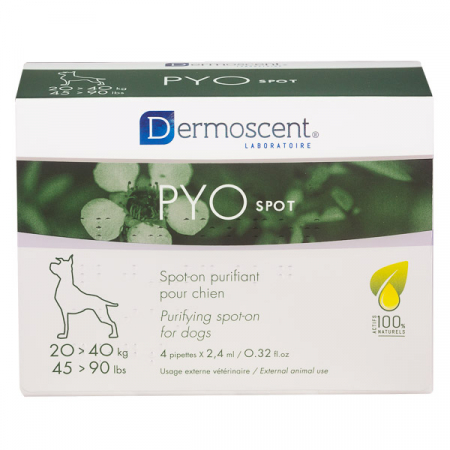 Afecțiuni Dermatologice - Dermoscent PYO Spot Câine 20-40 kg  - 4 pipete