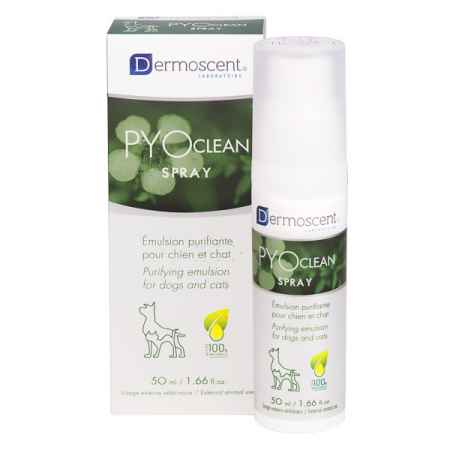 Afecțiuni Dermatologice - Dermoscent PYOClean Spray for Dogs and Cats – 50 ml