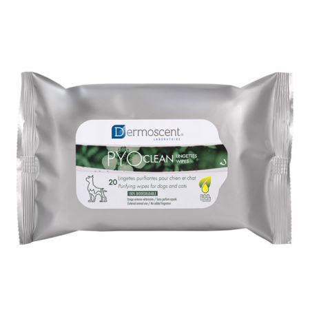 Afecțiuni Dermatologice - Dermoscent PYOclean Wipes – 20 șervețele umede